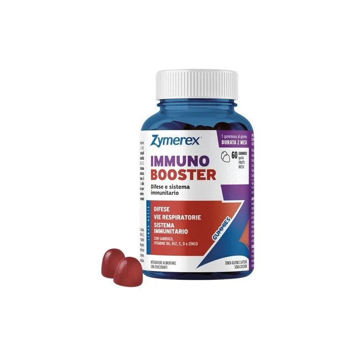 Zymerex Immuno Booster Gummies with Elderberry, Zinc, and Vitamins 60 Count