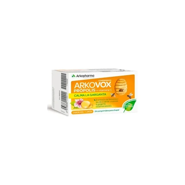 Arkopharma Arkovox Propolis Vitamin C 24 Honeylemon Tablets