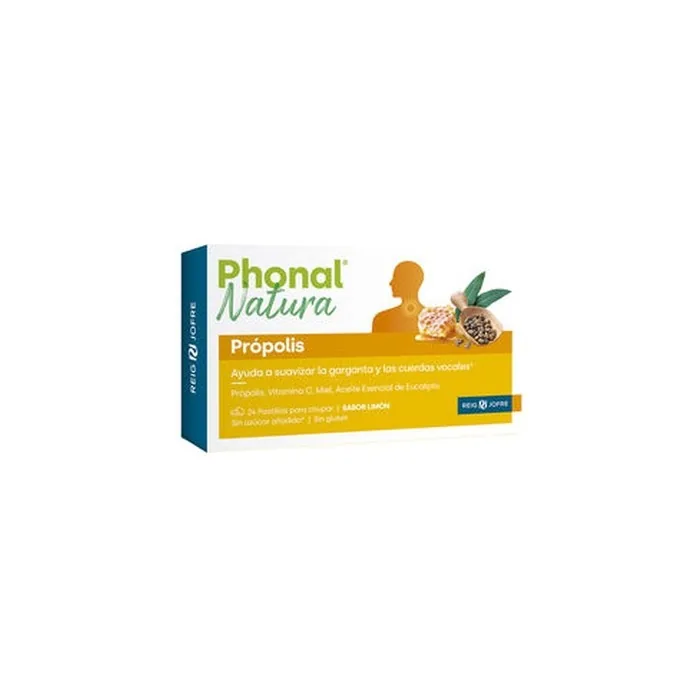 Phonal Natura Própolis Lemon Flavor Lozenges 24 Units