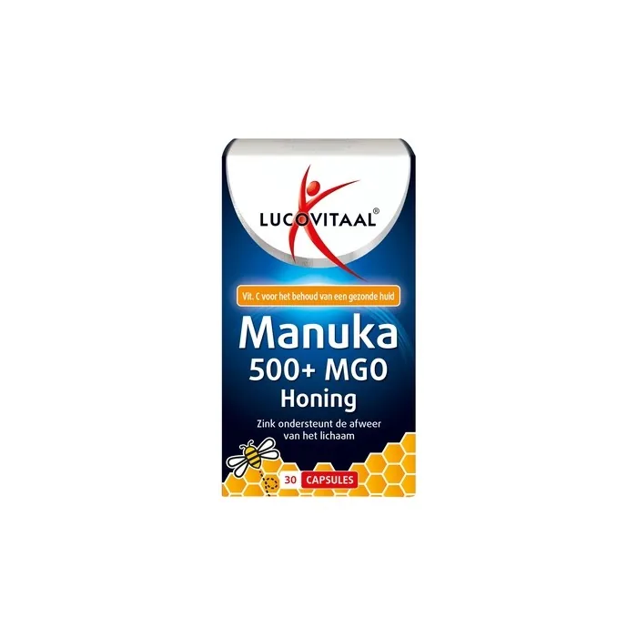 Lucovitaal Manuka Honey 500+ MGO with Zinc 30 Capsules