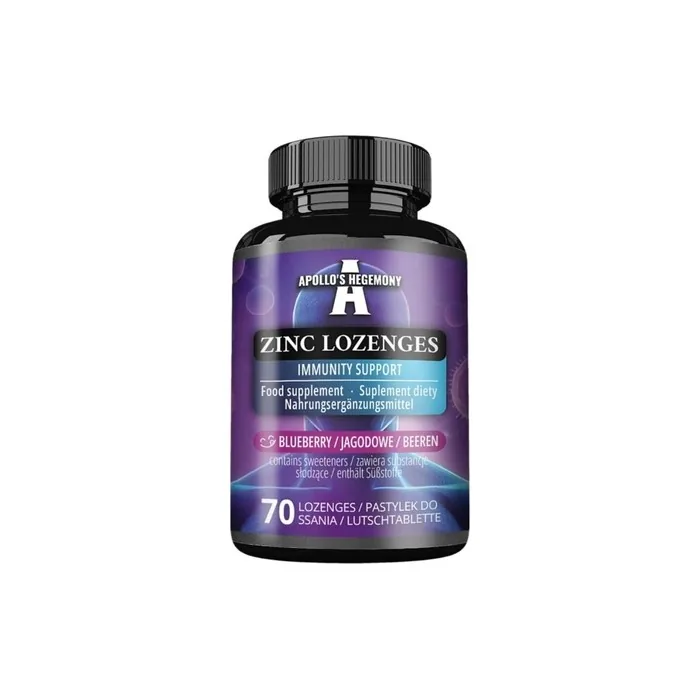 Apollo's Hegemony Zinc Lozenges Blueberry Flavor 70 Lozenges
