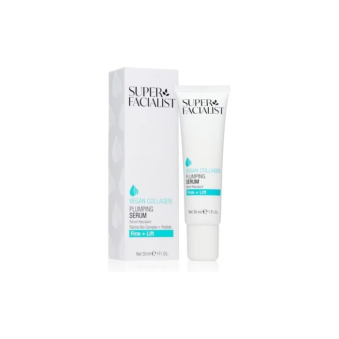 Super Facialist Vegan Collagen Plumping Serum with Hyaluronic Acid, Seaweed, Copper and Hibiscus Extract 30ml