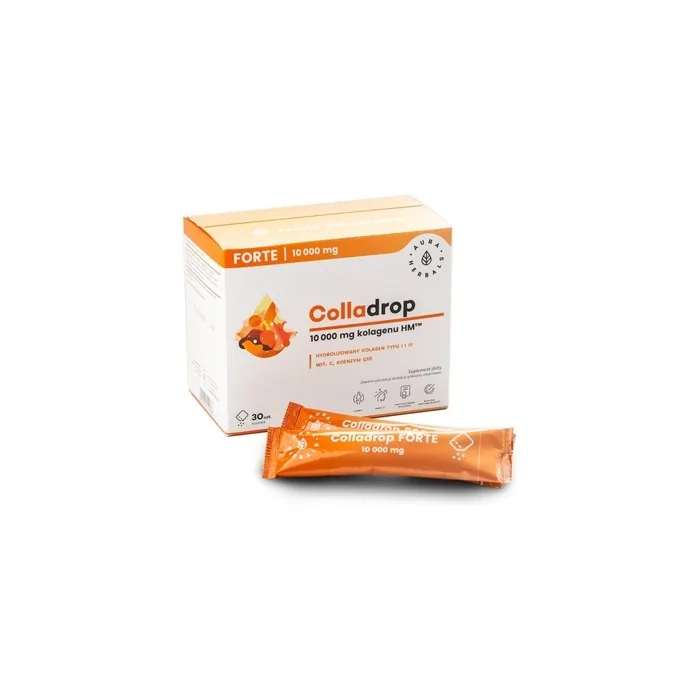 Aura Herbals Colladrop Forte Marine Collagen In Sachets 10000 Mg 30 Ml