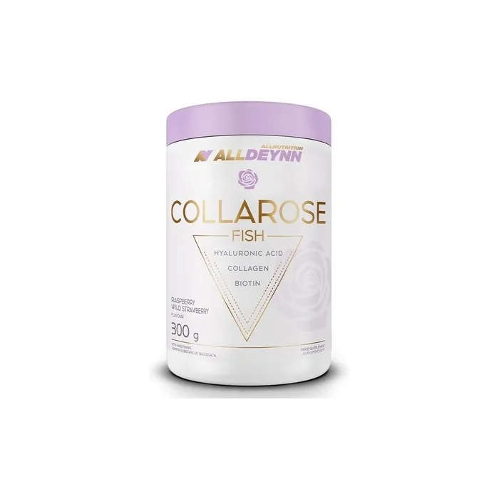Allnutrition Alldeynn Collarose Fish Collagen Powder Raspberry Wild Strawberry 300g