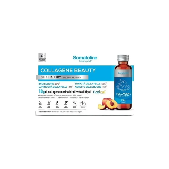 Somatoline Collagen Beauty Sublimlift Shot Skin Supplement 10 Vials 50ml