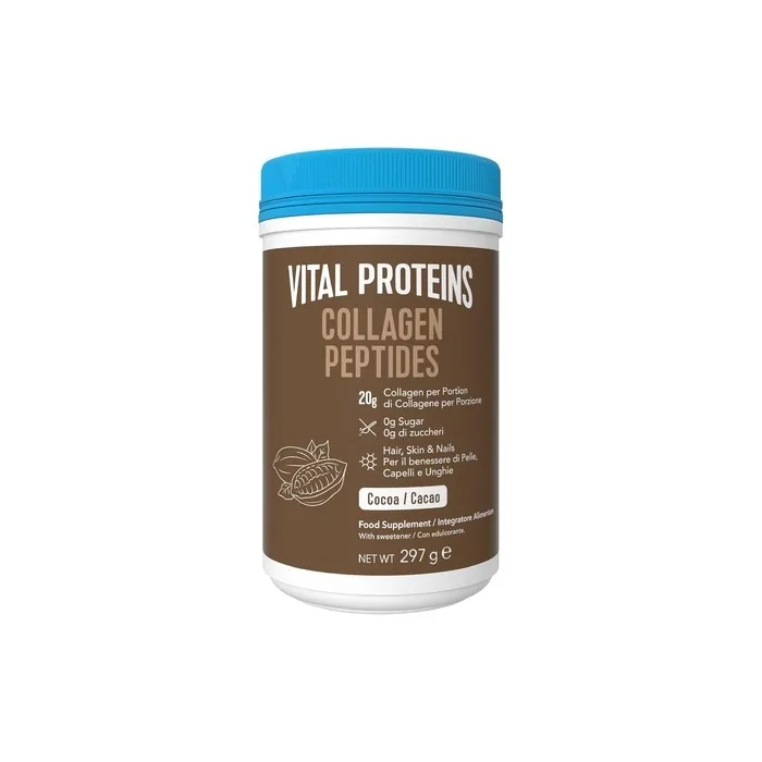 Vital Proteins Collagen Peptides Powder Supplement Type I III Cocoa Flavor Hydrolyzed Collagen for Skin Hair Nail Joint Dairy and Gluten Free 20g per Serving 297g