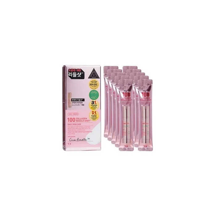 Vt Cosmetics 100 Collagen Reedle Shot 2ml X 10 Pieces