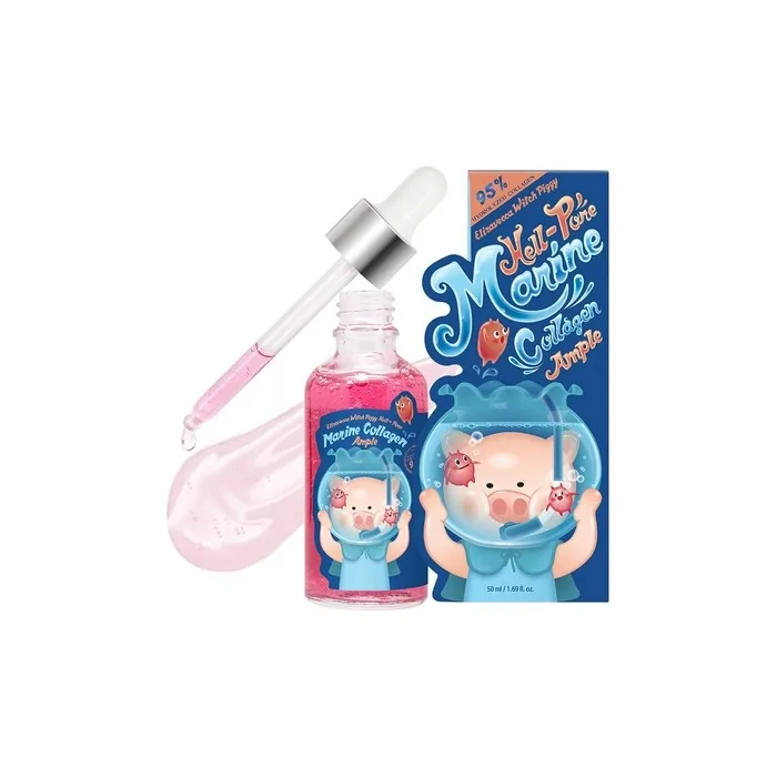 Elizavecca Marine Collagen Ample Collagen Serum for Wrinkle Improvement with Marine Collagen Extracts Water Essence