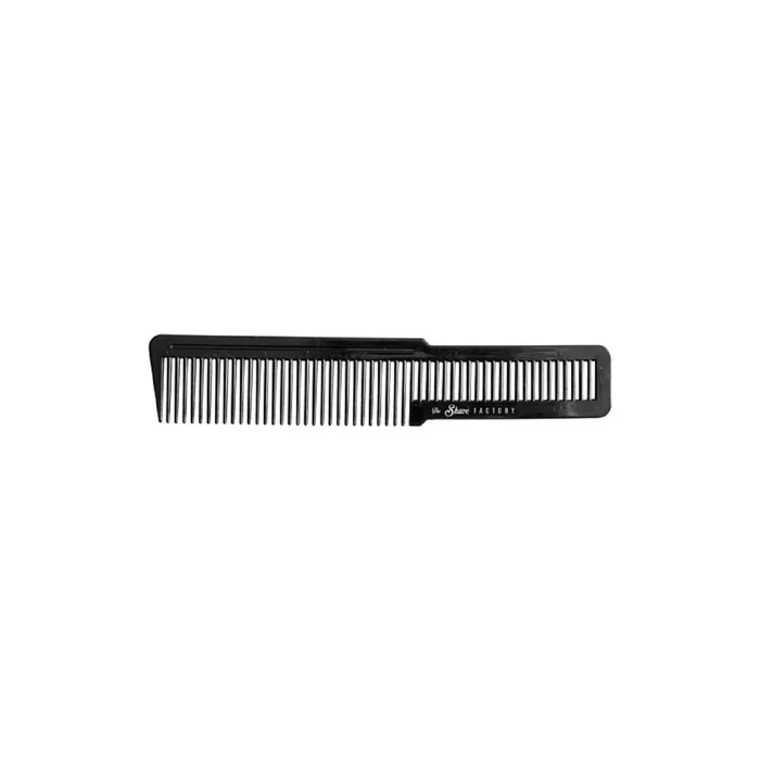 The Shave Factory Hair Comb 037 Flat Top Comb Black Machine Cutting Comb