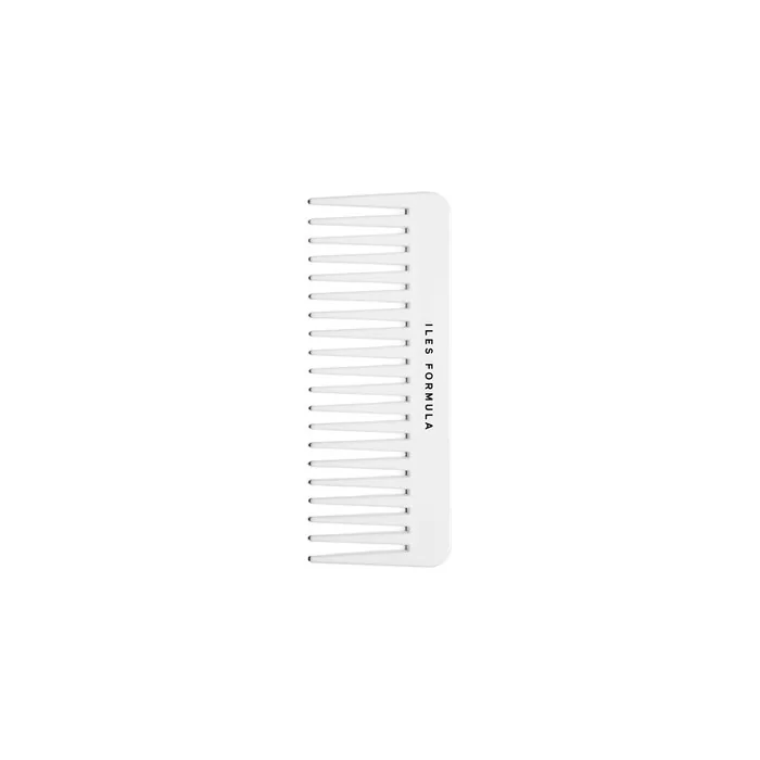 Iles Formula Conditioner Distribution Comb Gentle Wide Tooth Hair Styling Tool - White