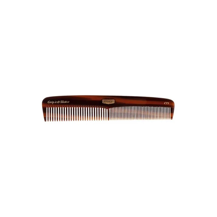 Uppercut Deluxe CT5 Tortoise Shell Comb - Detangling Wide Tooth Comb for Long and Short Hair Styles