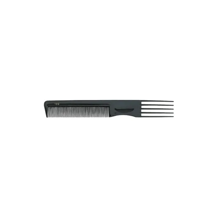 Sibel Plastic Fork Comb 100 Black