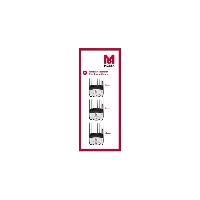 Moser Magnetic Comb Set 3 Pieces