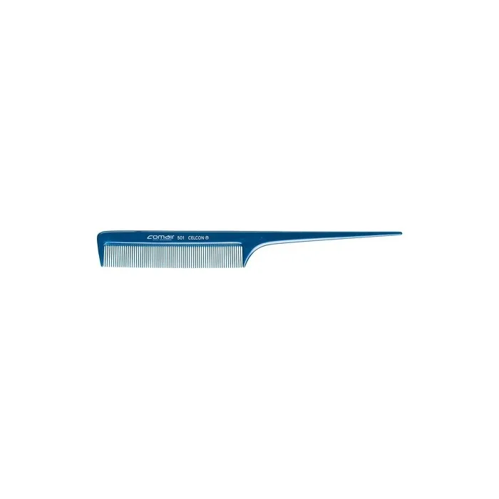 Comair Blue Profi-Line 501 Fine Tooth Handle Comb