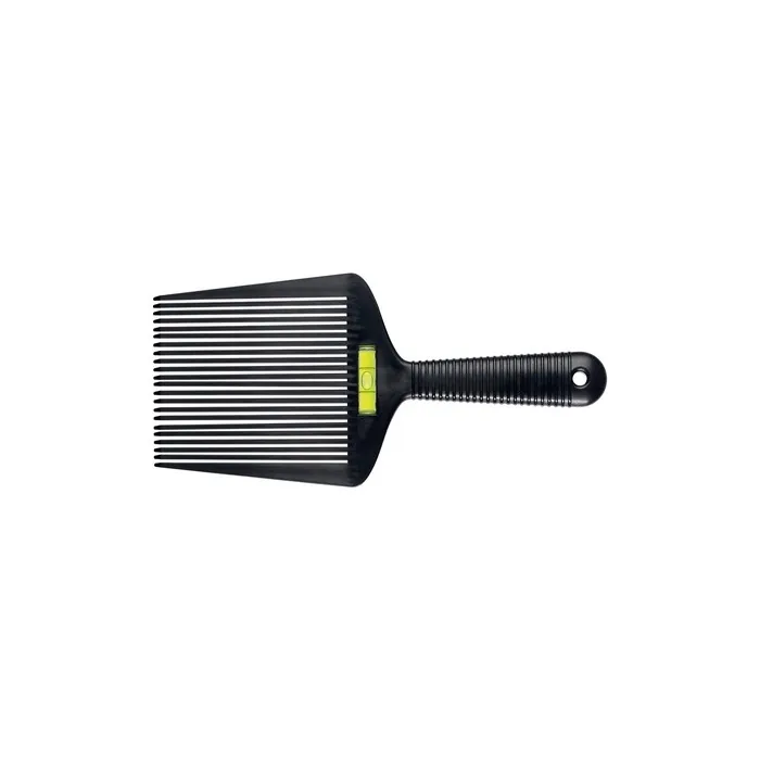 Comair Flattopper Comb with Spirit Level - Black