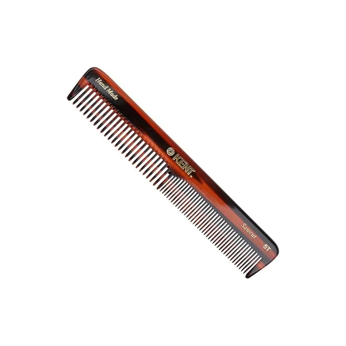 Kent Brushes Handmade A5 Medium Size Coarse and Fine Comb for Women