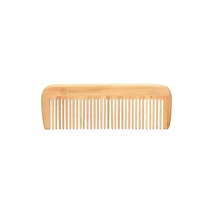 Olivia Garden Bamboo Touch Comb Eco-conscious Bamboo Hair Comb Full Length for Thick Hair