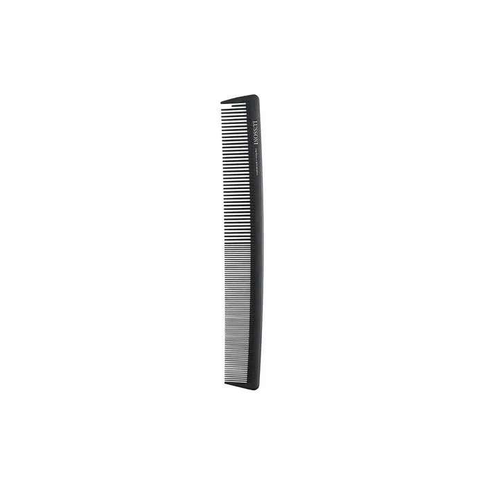 T4B Lussoni Cutting Comb Carbon Haircutting Comb for All Hair Types with Antistatic and Negative Ions, Coarse and Fine Teeth 106