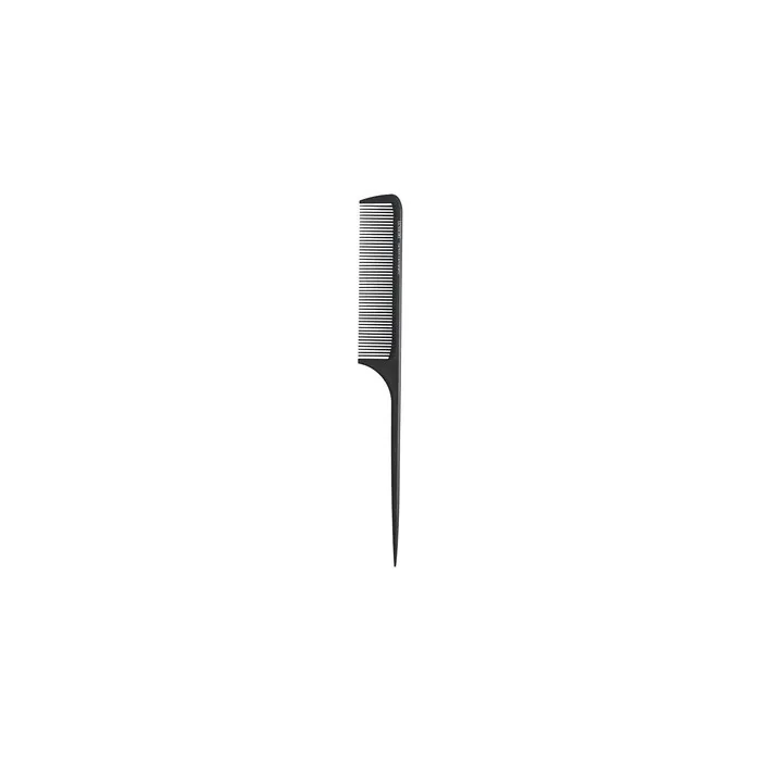 T4B LUSSONI Lift Tail Carbon Anti-Static and Break-Resistant Handle Comb with Fine Teeth 206