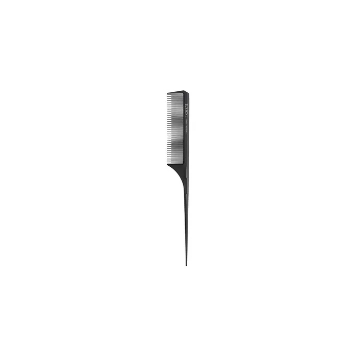 T4B LUSSONI Lift Tail Antistatic and Break-Resistant Carbon Comb with Fine Teeth 210