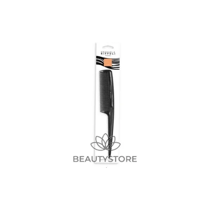 Emanuela Biffoli Fine Tooth Comb Plastic Black