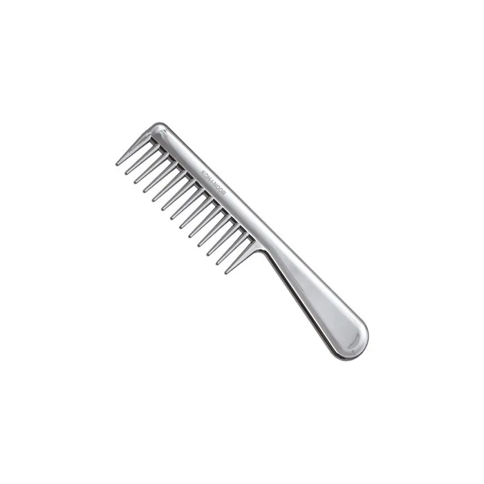 Koh-I-Noor Radon Comb With Handle - Chrome Color