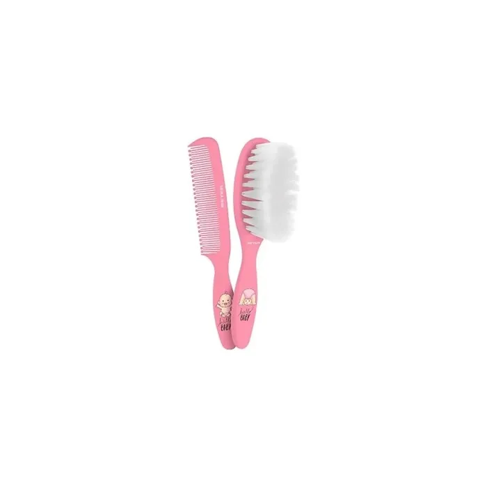 Beter Beter Baby Brush And Comb Set Pink