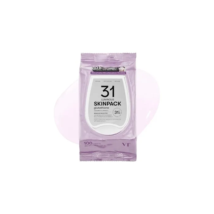 Vt Cosmetics Luminous Skin Booster 100 Pads for Quick Makeup
