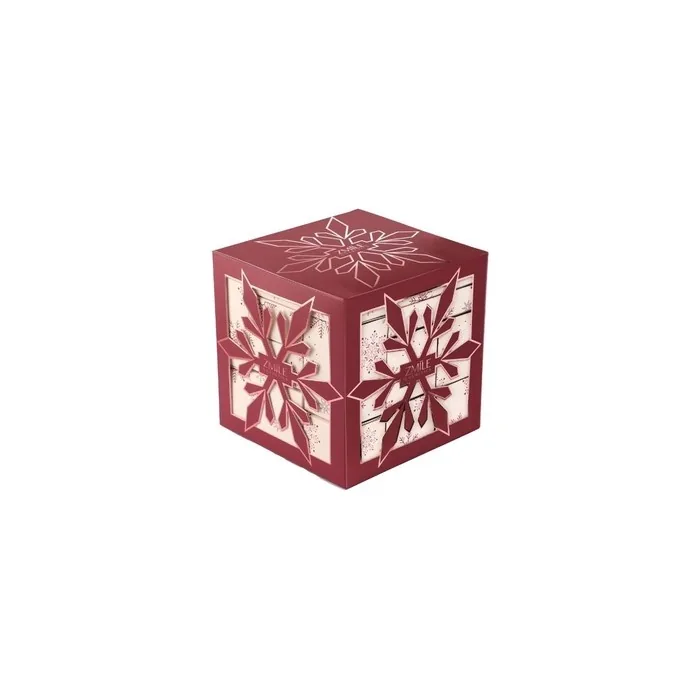 Zmile Cosmetics Beauty Advent Calendar Snowflake Puzzle Cube Cherry Red
