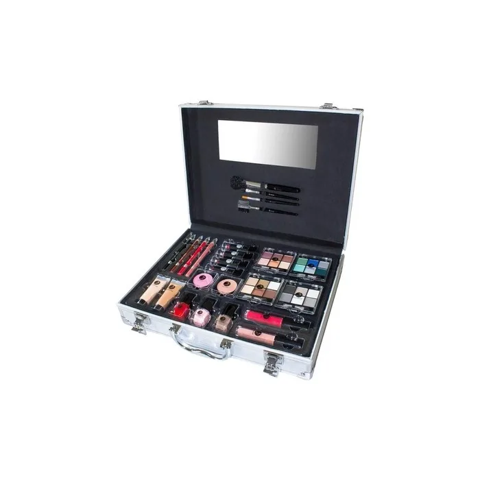 Beauty Unlimited Train Case Set Complete Makeup Palette 63.2g