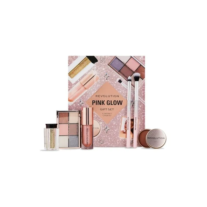 Revolution Beauty Pink Glow Get The Look Makeup Gift Set