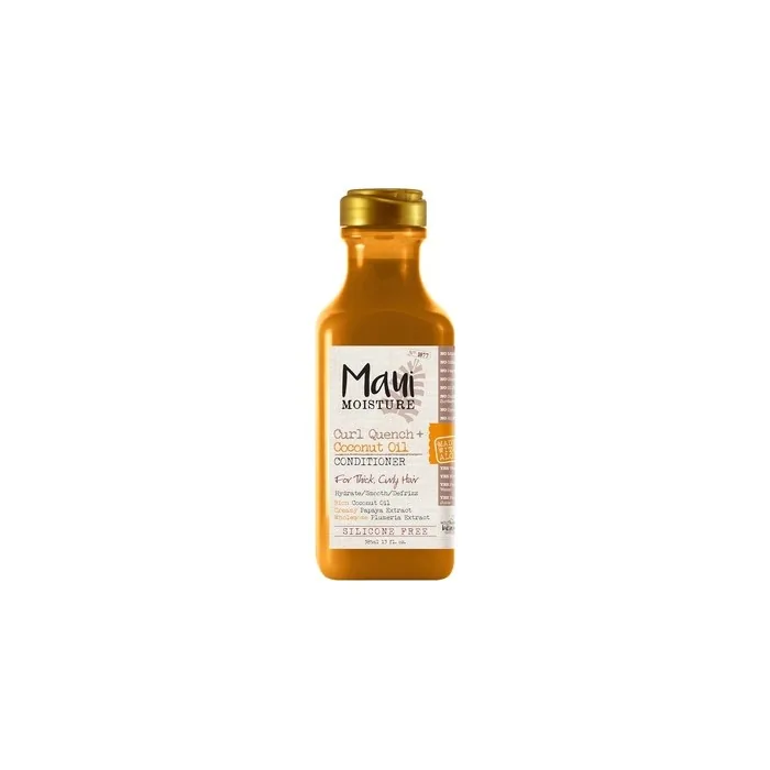 Maui Moisture Curl Quench Coconut Oil Conditioner 13 Ounce Silicone Free For Thick Curly Hair