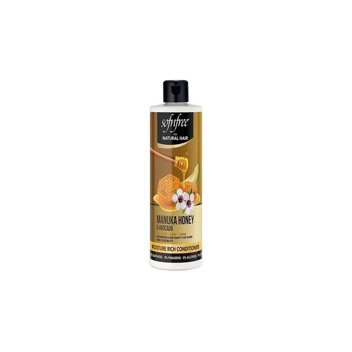 Sofn'free Moisture Rich Conditioner with Manuka Honey and Avocado Natural Hair Butter 11.83 Fl Oz