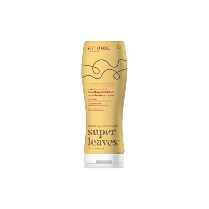 Attitude Nourishing Conditioner for Curly Hair with Moringa Oil Vegan Detangler
