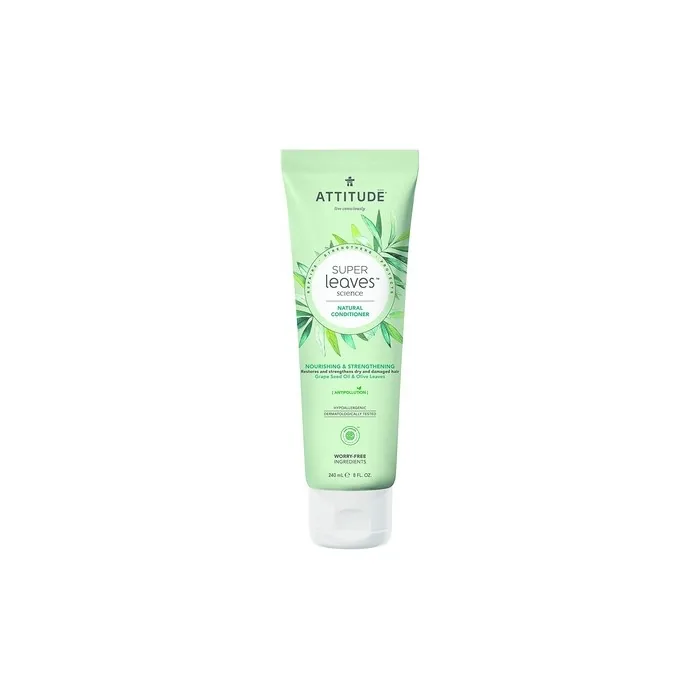 Attitude Super Leaves Conditioner 240ml - Olive Leaves - Silicone-Free Conditioner for Dry Hair - Vegan Hair Care