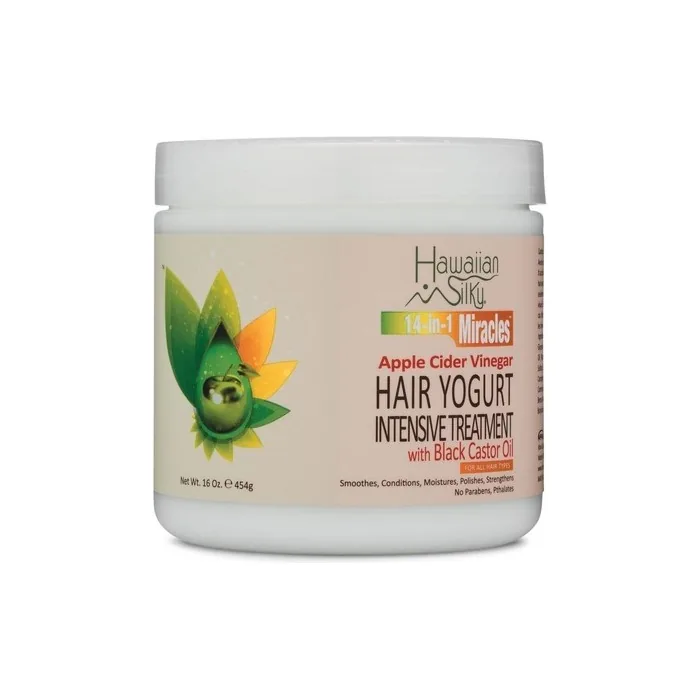 Hawaiian Silky Apple Cider Vinegar Hair Yogurt Intensive Treatment 16oz