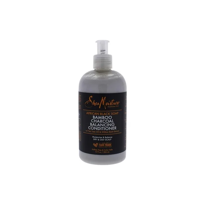 Shea Moisture African Black Soap Bamboo Charcoal Conditioner 384ml 13oz