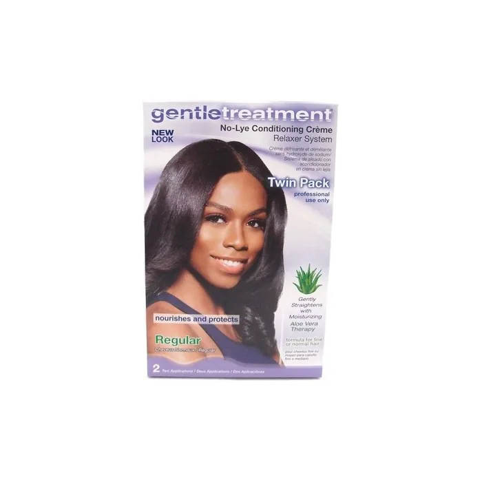 Gentle Treatment No-Lye Conditioning Creme Relaxer with Aloe Vera - Twin Pack