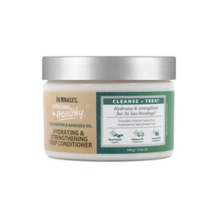Dr Miracle's Strong + Healthy Hydrating & Strengthening Deep Conditioner - 340 Grams / 12 Ounces