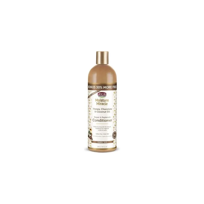 African Pride Moisture Miracle Honey Chocolate Coconut Oil Conditioner 16oz