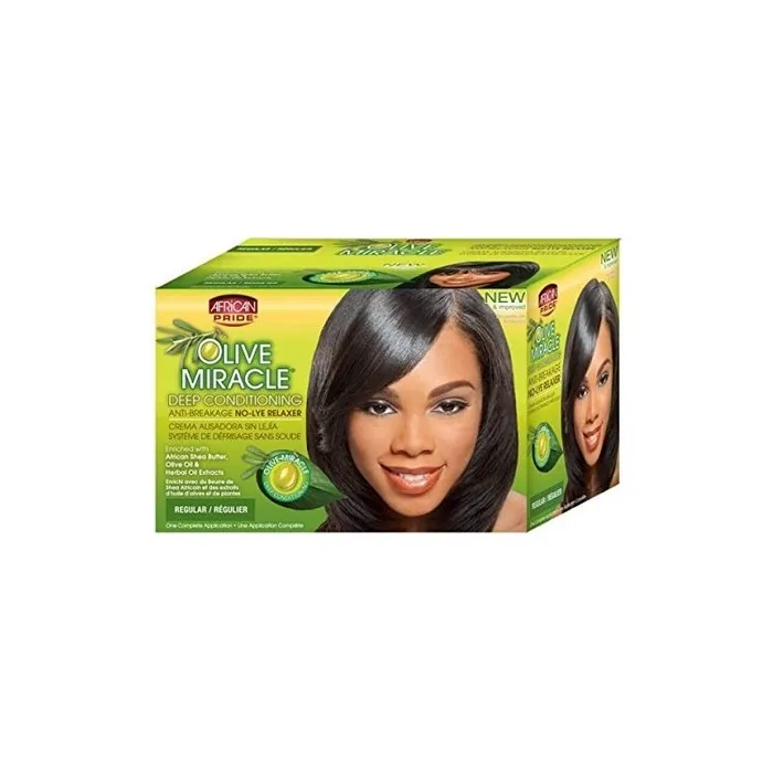 African Pride Olive Miracle Conditioning Anti-Breakage No-Lye Relaxer Regular