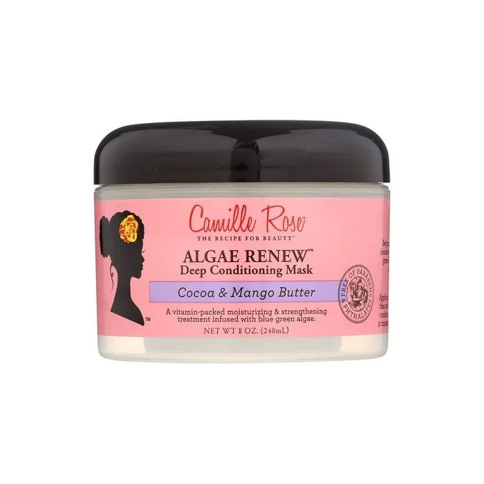 Camille Rose Algae Renew Deep Conditioner 240ml - Vitamin Formula with Blue Green Algae and Mango Butter