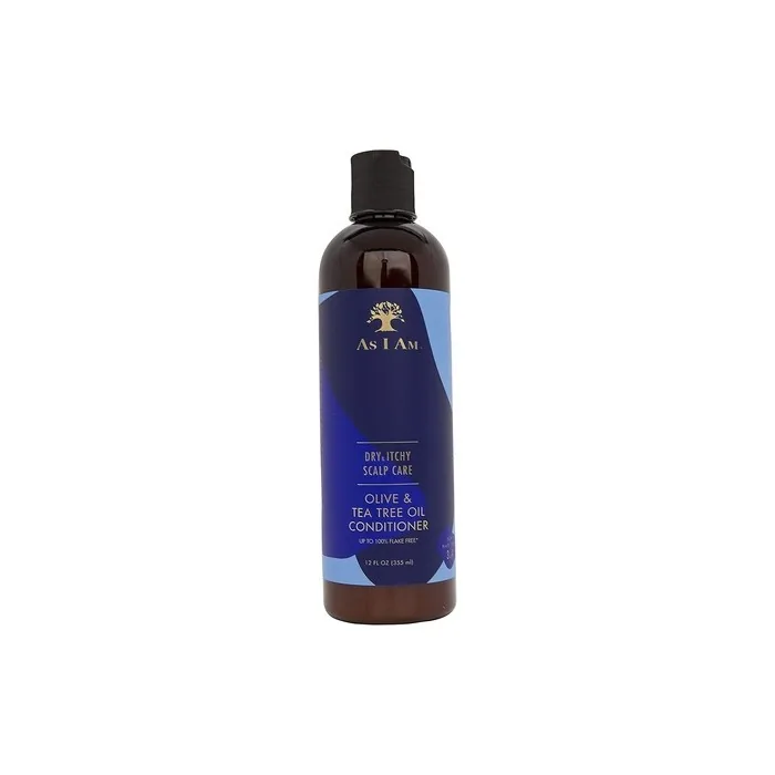 As I Am Dry & Itchy Scalp Care Conditioner 12oz Enriched with Zinc Pyrithione, Olive Oil, and Tea Tree Oil - Fights Dandruff and Seborrheic Dermatitis