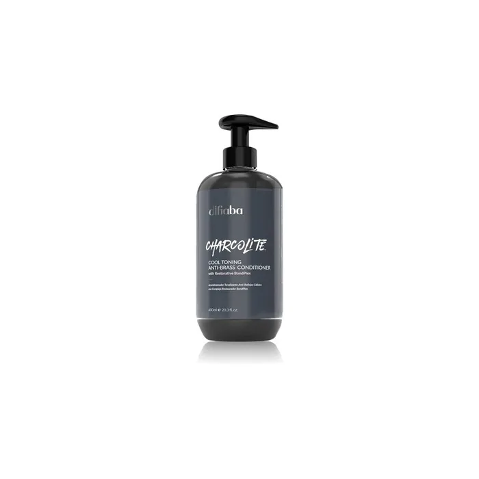 Difiaba Charcolite Cool Toning Antibrass Conditioner With Pump 600ml