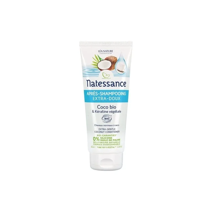 Natessance Organic Extra-Gentle Coconut and Vegetable Keratin Conditioner 200ml