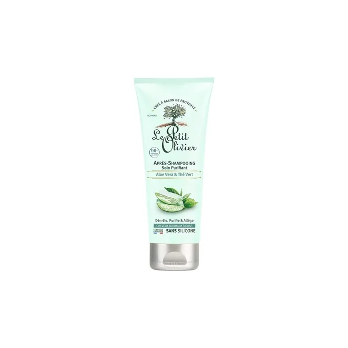 Le Petit Olivier Purifying Hair Conditioner with Aloe Vera and Green Tea 6.76 oz