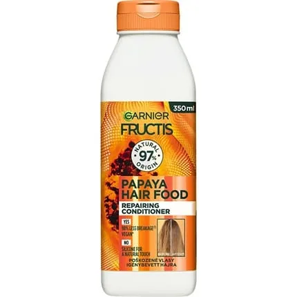 Garnier Fructis Hair Food Regenerating Conditioner For Damaged Hair Papaya Repairing Conditioner 350 Ml