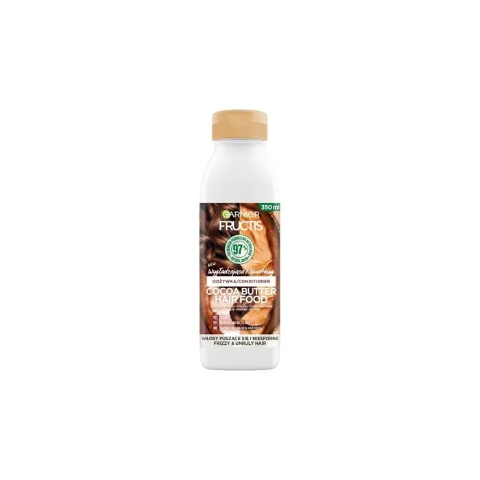 Fructis Cocoa Butter Hair Food Smoothing Conditioner For Frizzy And Unruly Hair 350ml