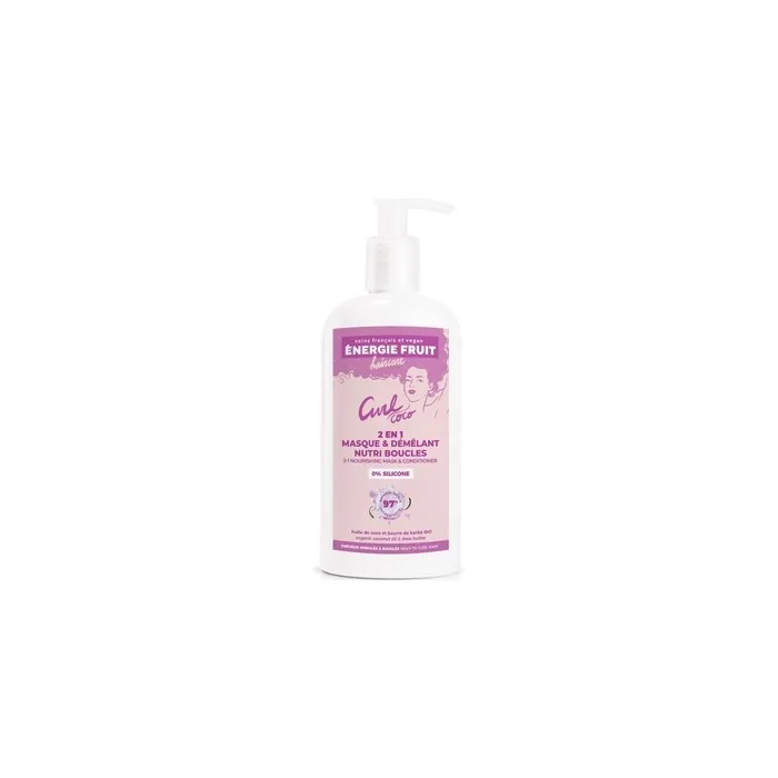 Energy Fruit Treatment and Conditioner Organic Coconut & Shea Butter for Very Curly Hair