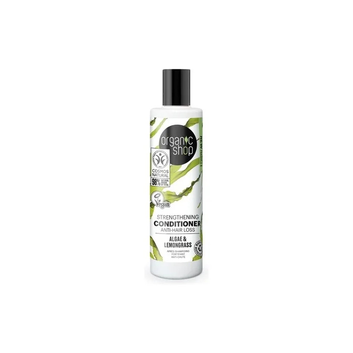 Organic Shop Strengthening Conditioner Anti-Hair Loss Algae and Lemongrass 280ml